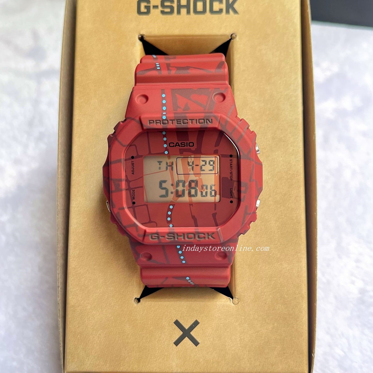 Casio G-Shock Men's Watch DW-5600SBY-4 Digital 5600 Series Retro Street Treasure Hunt Watches