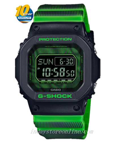 Casio G-Shock Men's Watch DW-D5600TD-3 Digital 5600 Series Time Distortion Vibrant Fluorescent Colors