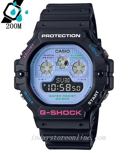 Casio G-Shock Men's Watch DW-5900DN-1 Digital 5900 Series Great for Extreme Sports Vivid Colors Casual Sporty Design
