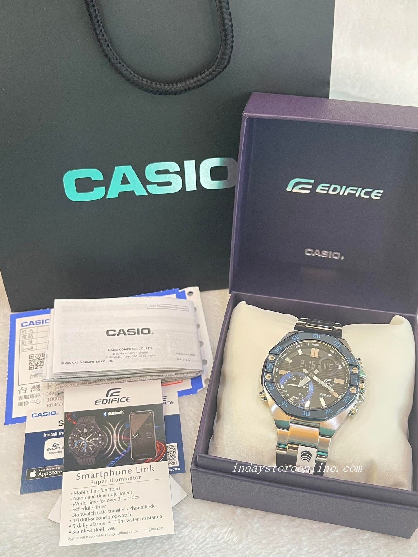 Casio Edifice Men's Watch ECB-10DB-1B