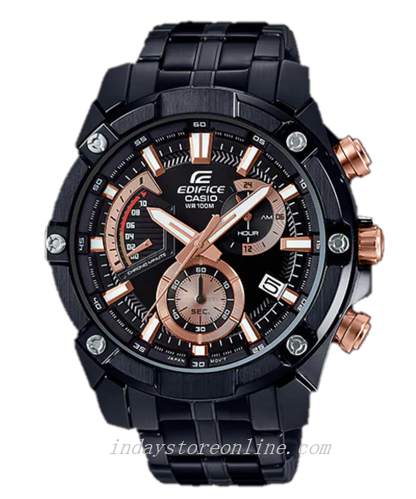 Casio Edifice Men's Watch EFR-559DC-1A Standard Chronograph Stainless Steel Band