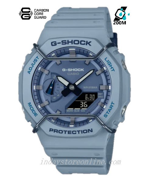 Casio G-Shock Men's Watch GA-2100PT-2A Analog-Digital 2100 Series  Monochromatic Color Matte Finish