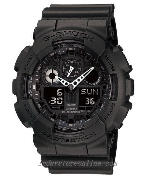 Casio G-Shock Men's Watch GA-100-1A1  Analog-Digital GA-100 Series Durable Watch With Anti-Slip Surface