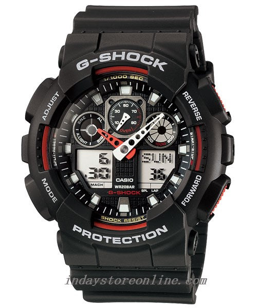 Casio G-Shock Men's Watch GA-100-1A4 Analog-Digital GA-100 Series Sporty Design Best Seller Watch