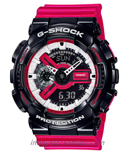 Casio G-Shock Men's Watch GA-110RB-1A Analog-Digital GA-110 Series Mineral Glass Resin Band