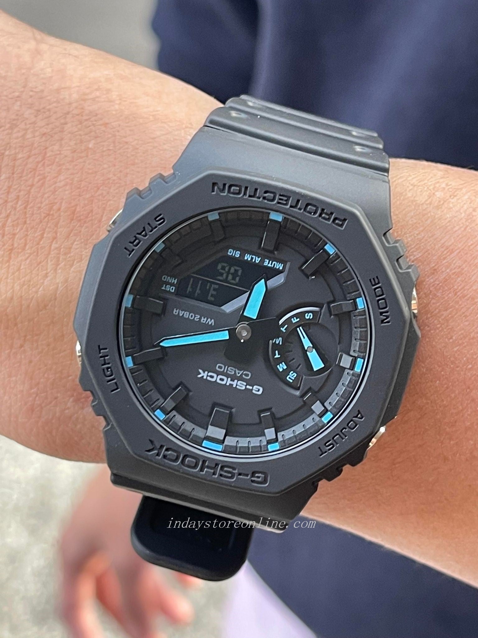 Ga 2100 G Shock Hand Watch GA2100-1A1 Monochrome Black Analog