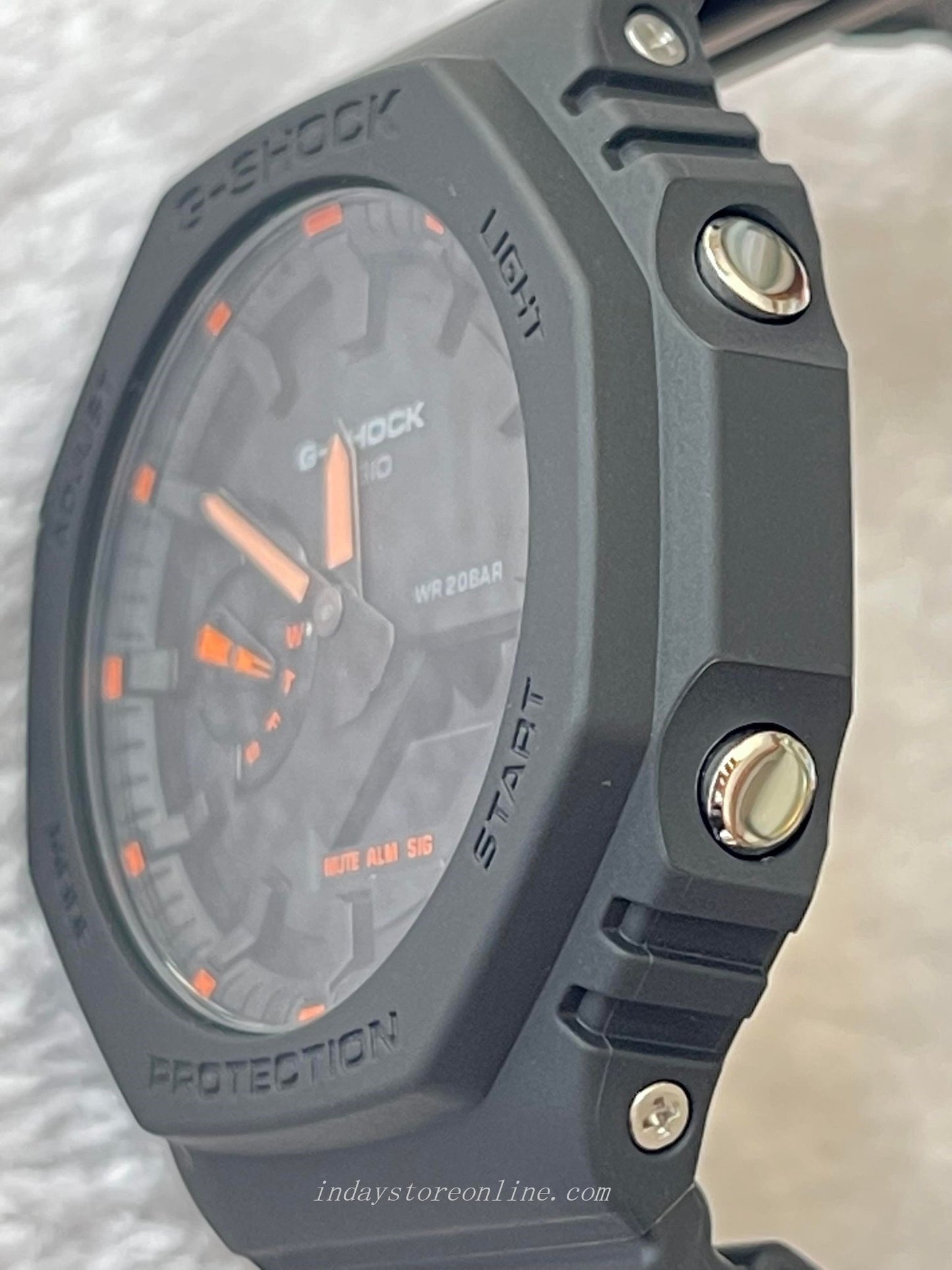 Casio G-Shock Men's Watch GA-2100-1A4 Analog-Digital Neon Accent Series Carbon Core Guard Structure