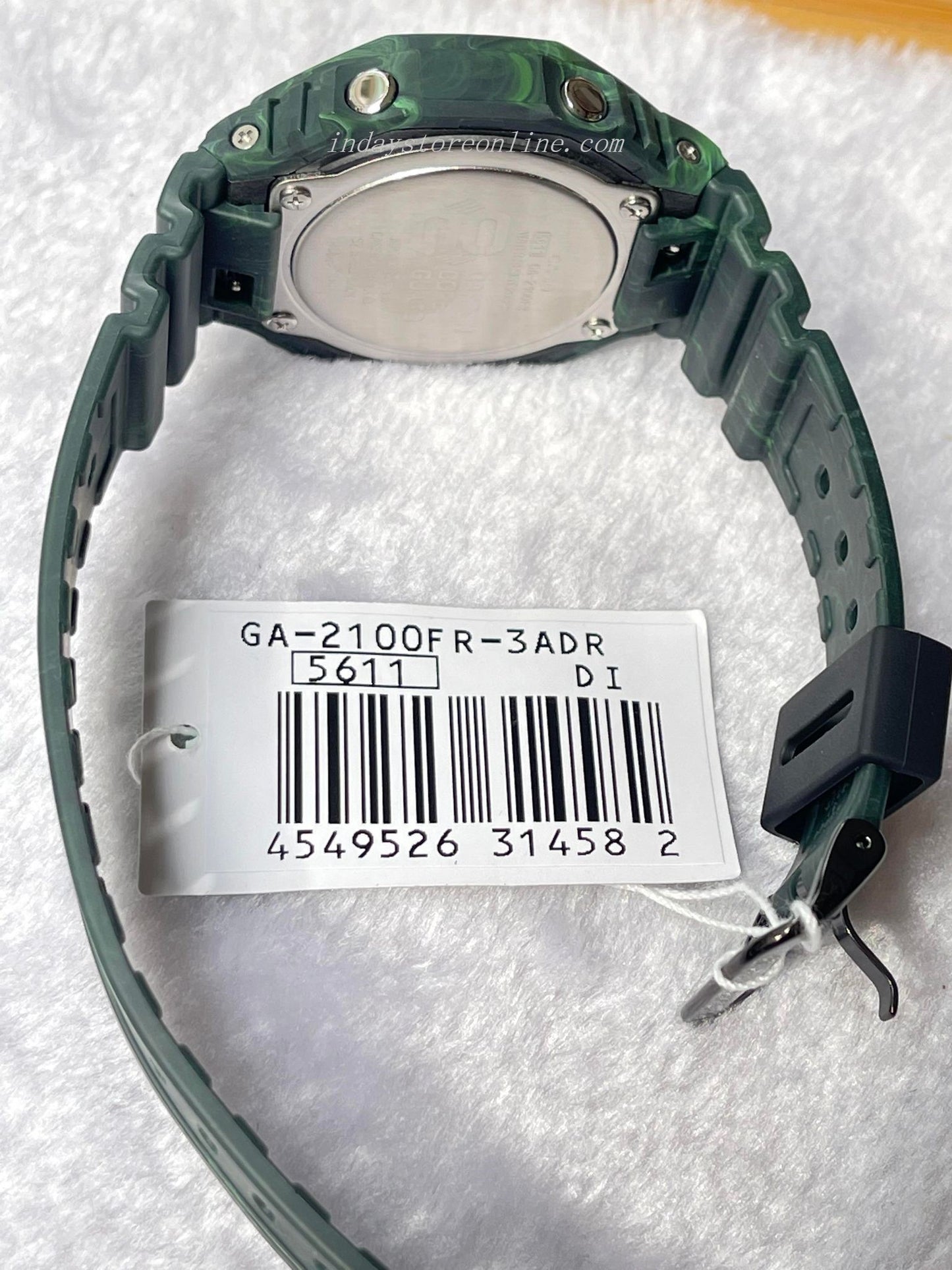 Casio G-Shock Men's Watch GA-2100FR-3A Analog-Digital GA-2100 Mystic Forest Series Carbon Core Guard Structure