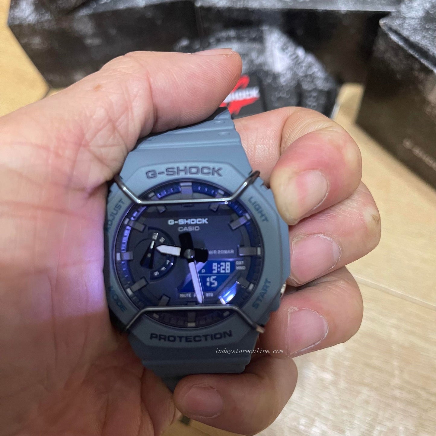 Casio G-Shock Men's Watch GA-2100PT-2A Analog-Digital 2100 Series  Monochromatic Color Matte Finish