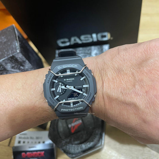 Casio G-Shock Men's Watch GA-2100PTS-8A Analog-Digital 2100 Series Monochromatic Color Matte Finish