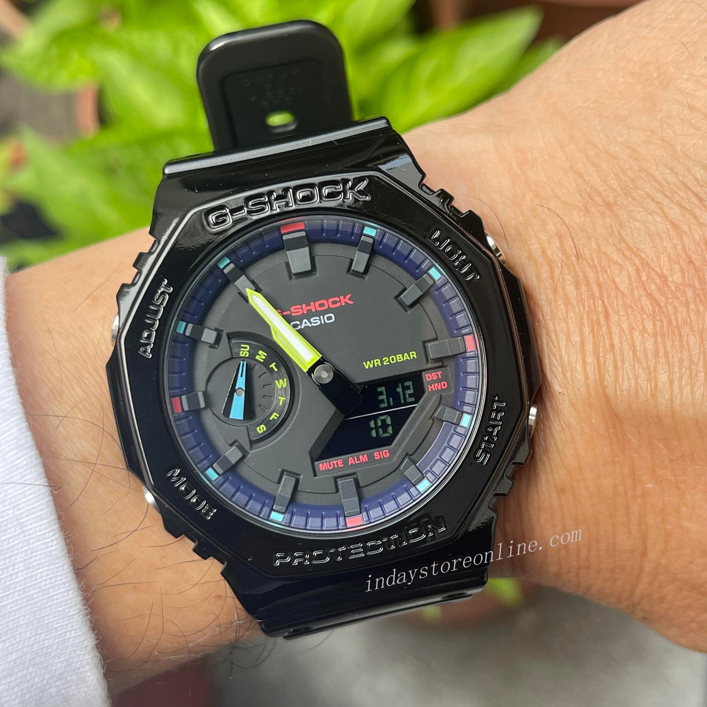 Casio G-Shock Men's Watch GA-2100RGB-1A  Virtual Rainbow line up 2100 Series