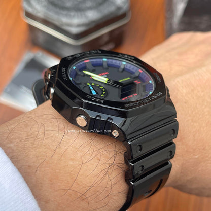 Casio G-Shock Men's Watch GA-2100RGB-1A  Virtual Rainbow line up 2100 Series