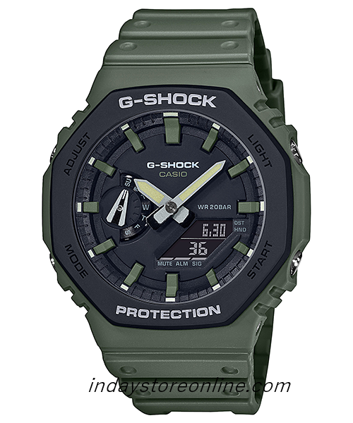 Casio G-Shock Men's Watch GA-2110SU-3A Analog-Digital GA-2100 Series Cool Matte Color