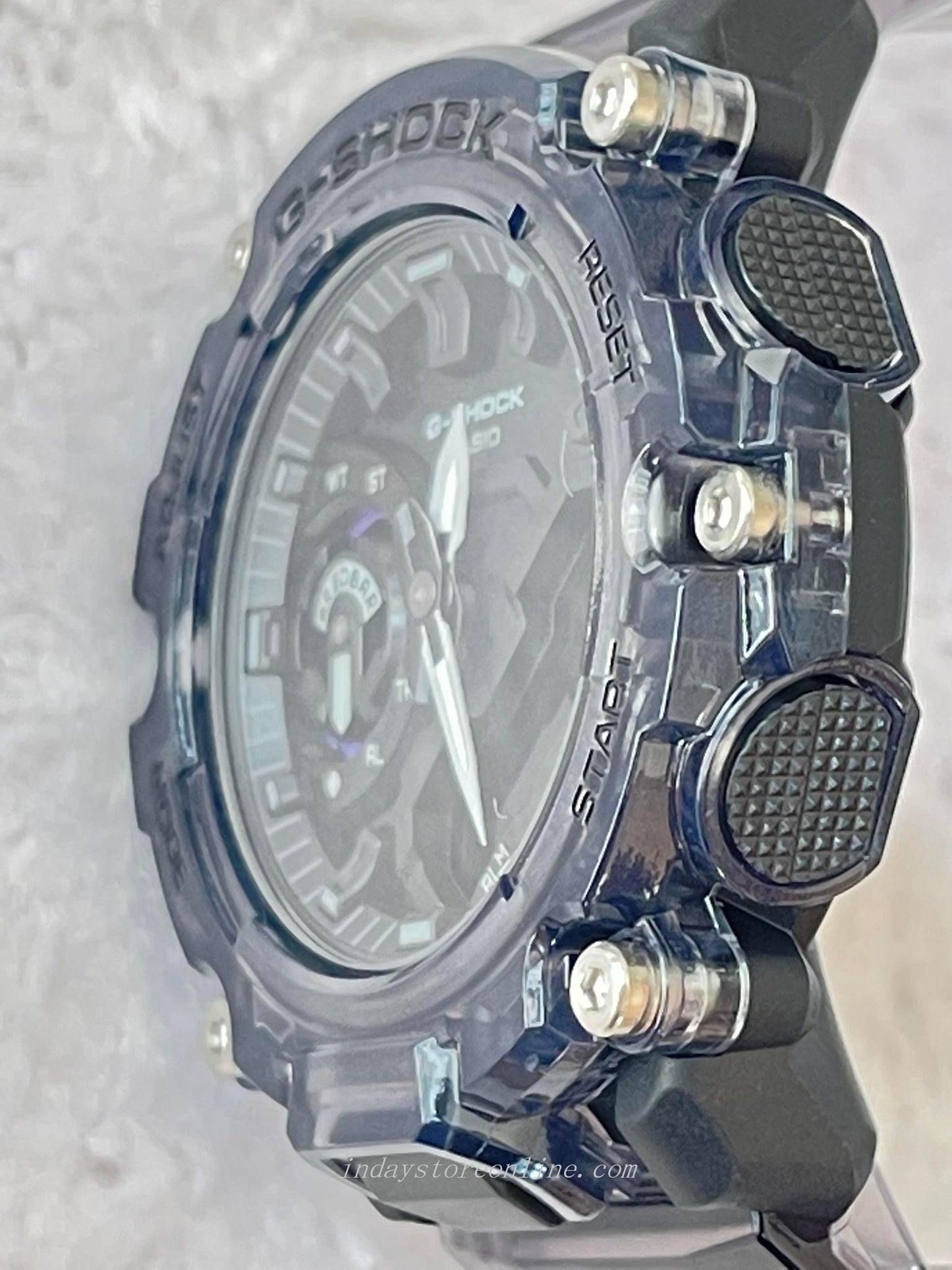 Casio G-Shock Men's Watch GA-2200SKL-8A Analog-Digital Sound Wave Series Transparent Color Sporty Design