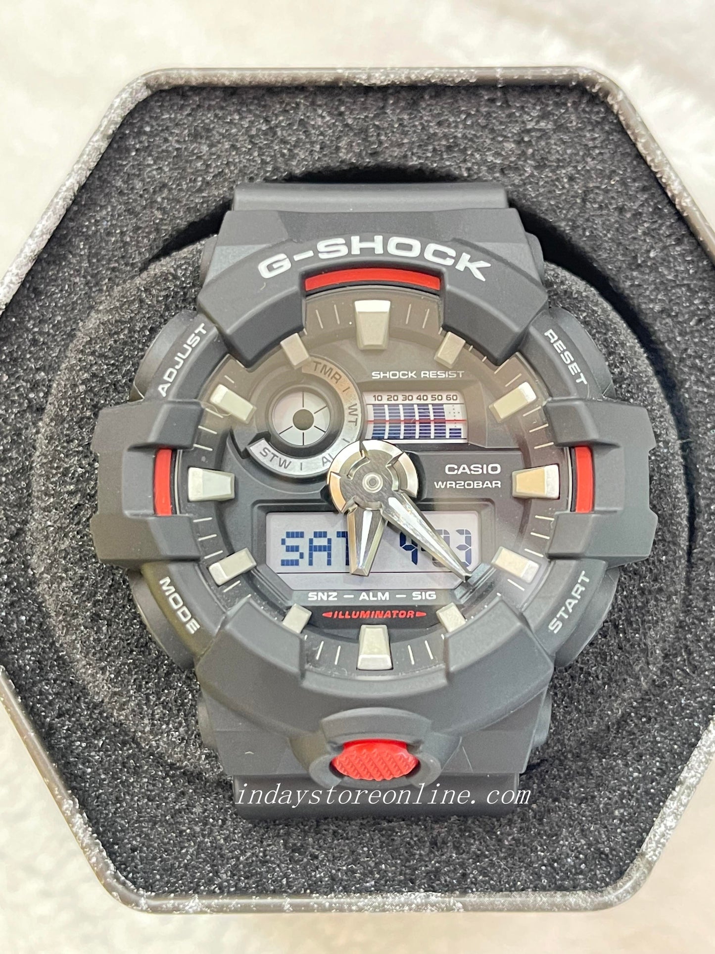 Casio G-Shock Men's Watch GA-700-1A Analog-Digital Best Seller Shock Resistant Mineral Glass