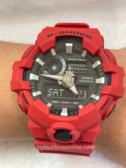 Casio G-Shock Men's Watch GA-700-4A Analog-Digital GA-700 Series Shock Resistant Sporty Design