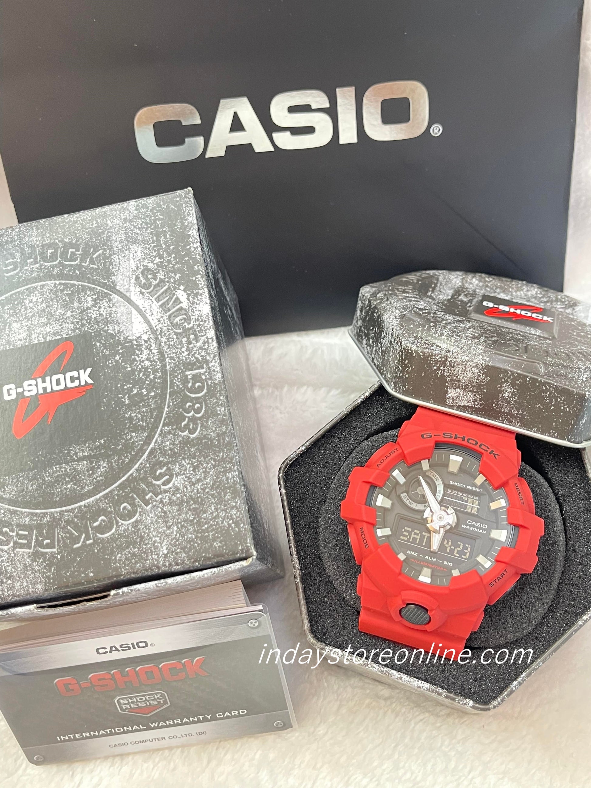 Casio G-Shock Men's Watch GA-700-4A Analog-Digital GA-700 Series