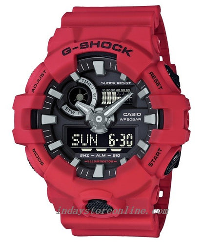 Casio G-Shock Men's Watch GA-700-4A Analog-Digital GA-700 Series Shock Resistant Sporty Design