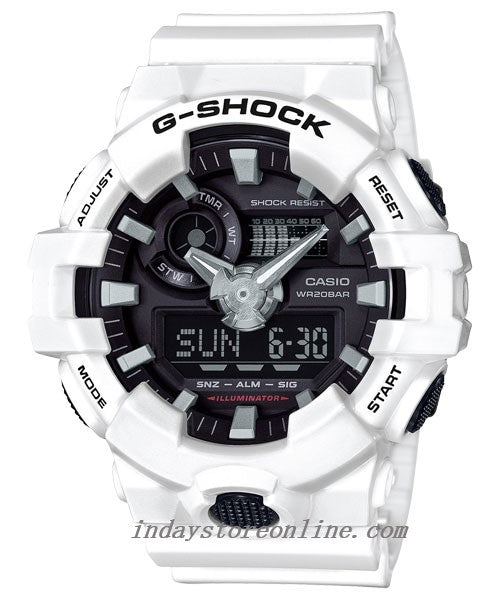 Casio G-Shock Men's Watch GA-700-7A Analog-Digital Best Seller Shock Resistant Mineral Glass