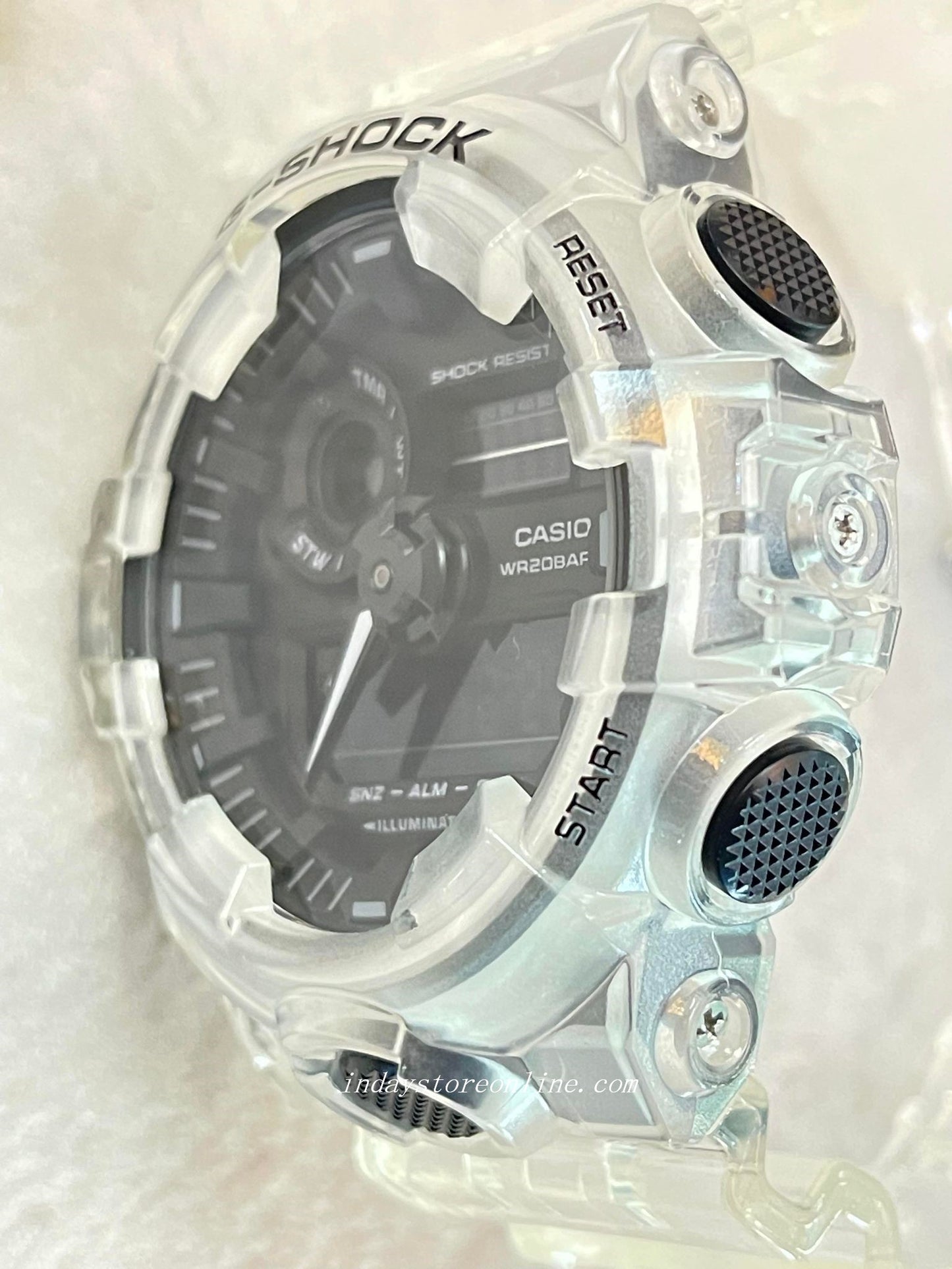 Casio G-Shock Men's Watch GA-700SKE-7A Analog-Digital GA-700 Series Sporty Design Transparent Color