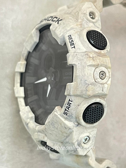 Casio G-Shock Men's Watch GA-700WM-5A Analog-Digital GA-700N Series Utility Wavy Marble Shock Resistant 200-meter Water Resistance Mineral Glass