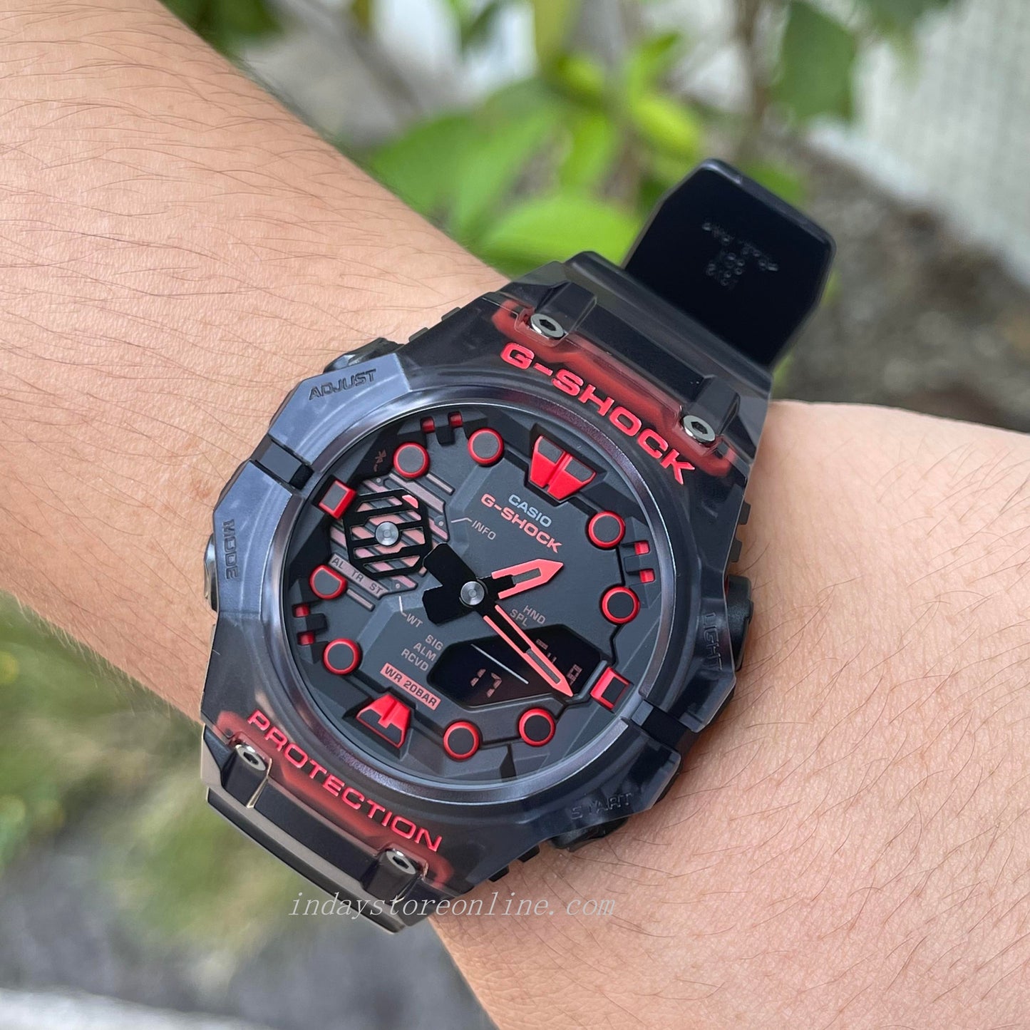 Casio G-Shock Men's Watch GA-B001G-1A Analog-Digital GA-B001 Series  in Translucent Black Color  Mobile link (Wireless linking using Bluetooth®)