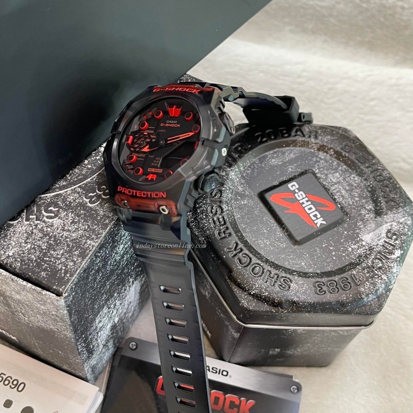 Casio G-Shock Men's Watch GA-B001G-1A Analog-Digital GA-B001 Series  in Translucent Black Color  Mobile link (Wireless linking using Bluetooth®)