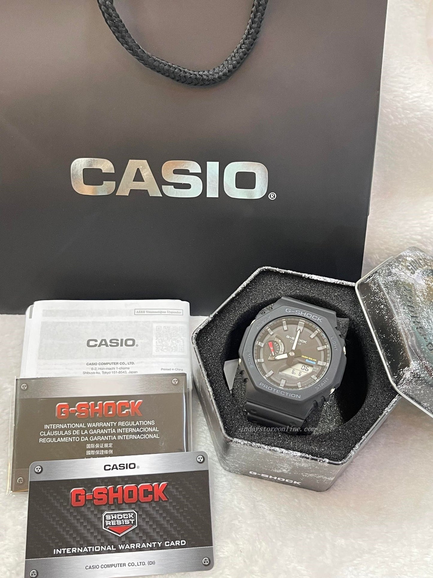 Casio G-Shock Men's Watch GA-B2100-1A Analog-Digital 2100 Series Smartphone Link and Tough Solar power Carbon Core Guard structure