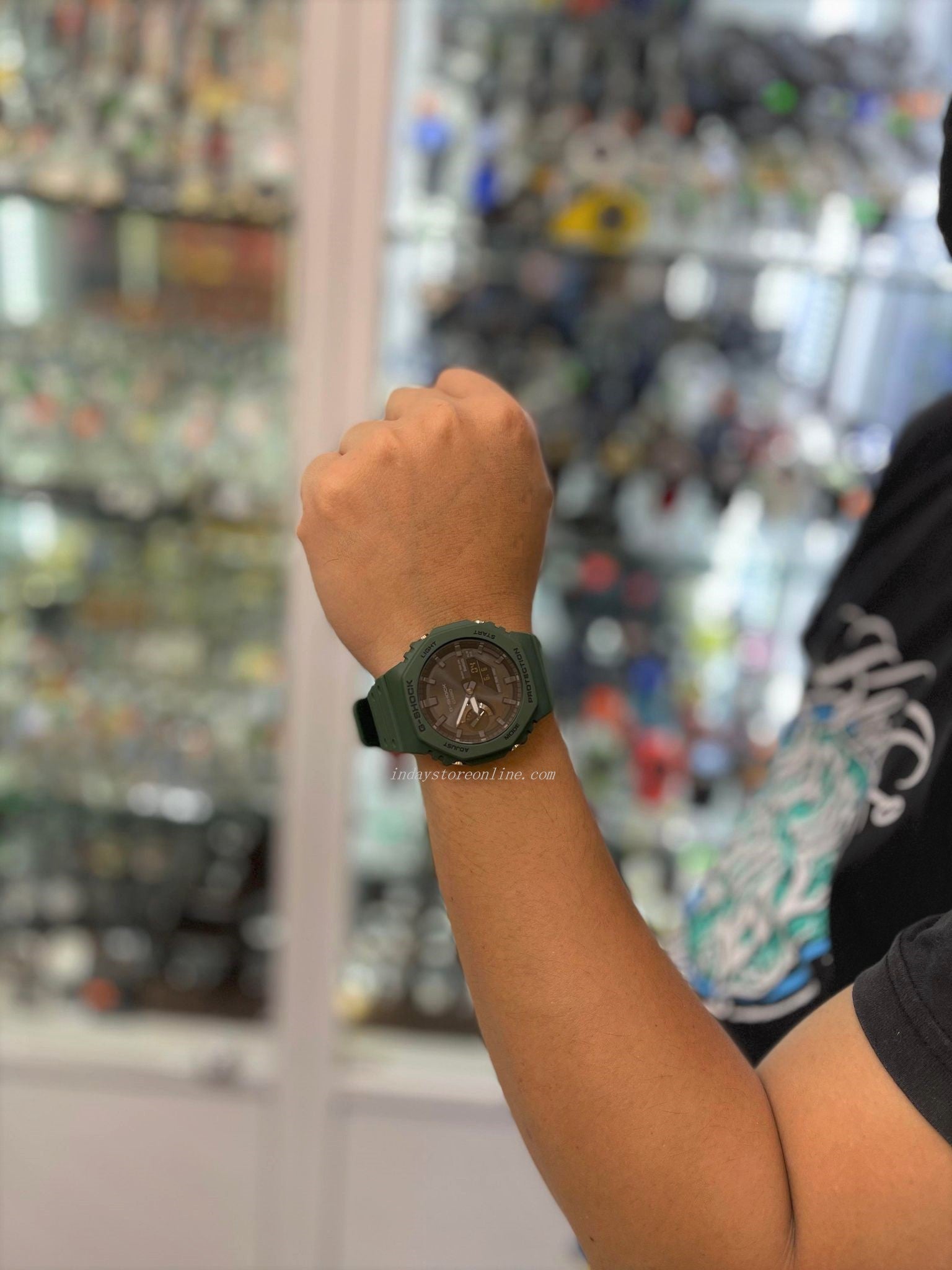 Casio G-Shock Men's Watch GA-B2100-3A Analog-Digital 2100 Series Smart –  indaystoreonline