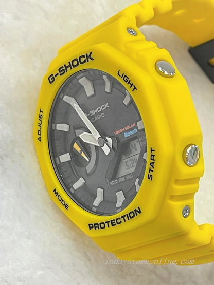 Casio G-Shock Men's Watch GA-B2100C-9A Analog-Digital 2100 Series Smartphone Link and Tough Solar power