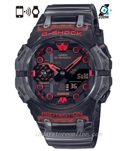 Casio G-Shock Men's Watch GA-B001G-1A Analog-Digital GA-B001 Series  in Translucent Black Color  Mobile link (Wireless linking using Bluetooth®)
