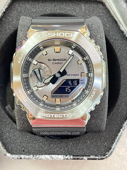 Casio G-Shock Men's Watch GM-2100-1A Analog-Digital GM-2100 Series Resin Band Neobrite Shock Resistant Mineral Glass