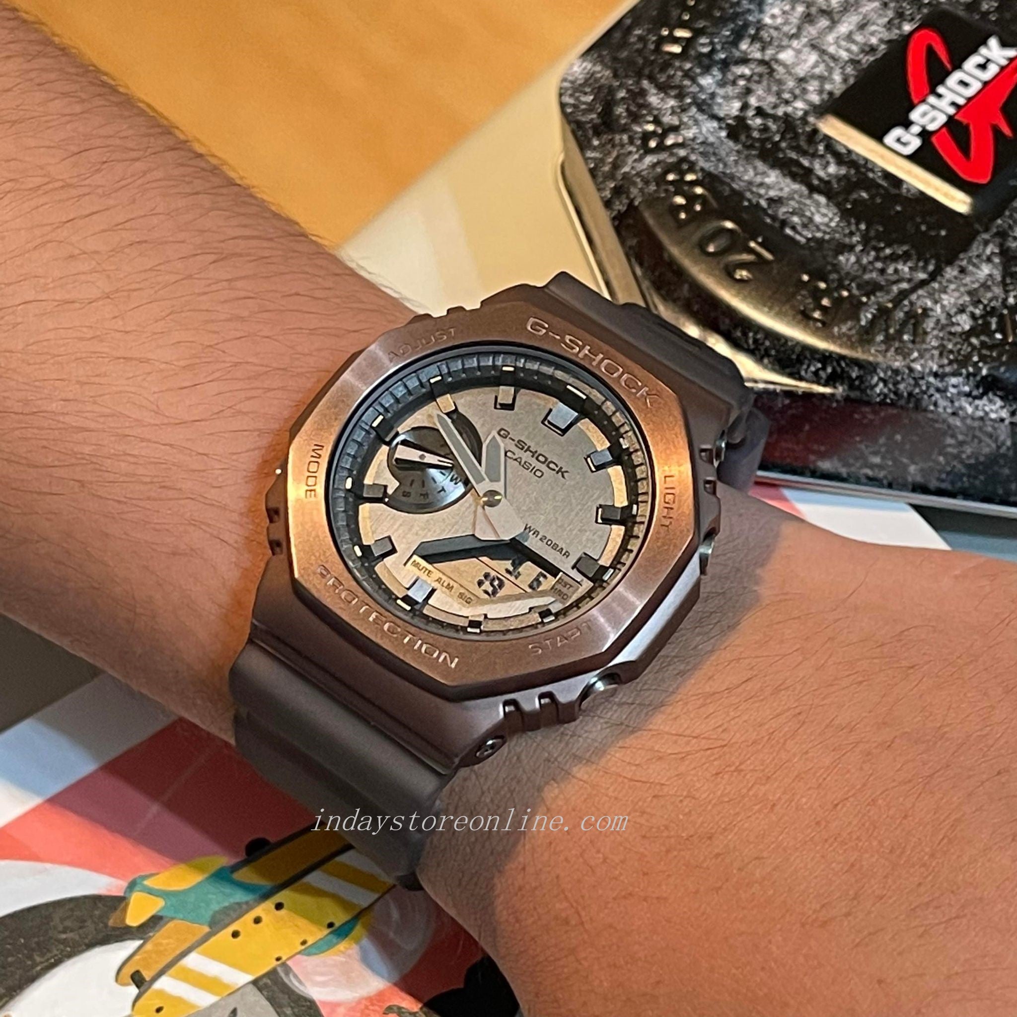 Casio G-Shock Men's Watch GM-2100MF-5A Metal Covered Midnight Fog