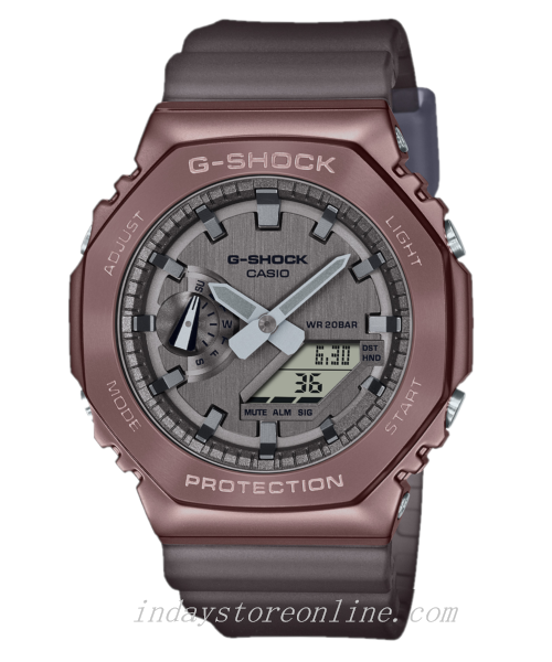 Casio G-Shock Men's Watch GM-2100MF-5A Metal Covered Midnight Fog Series Beautiful Polished Metal