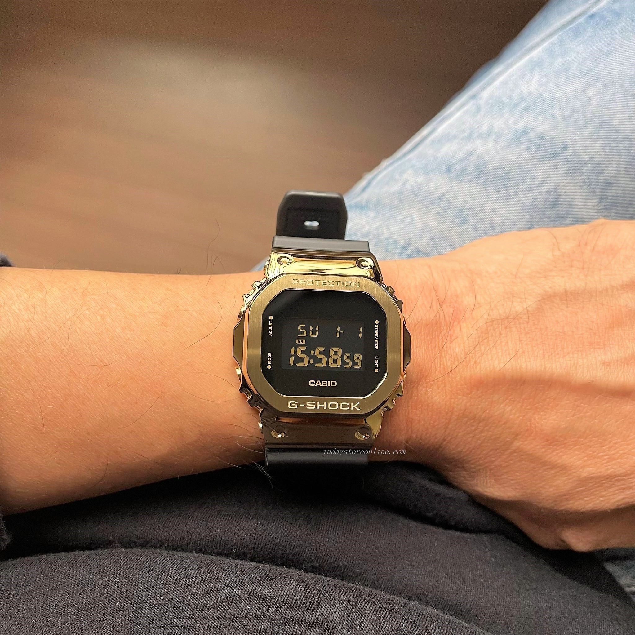 Casio G-Shock Men's Watch GM-5600G-9 Digital 5600 Series Black and 
