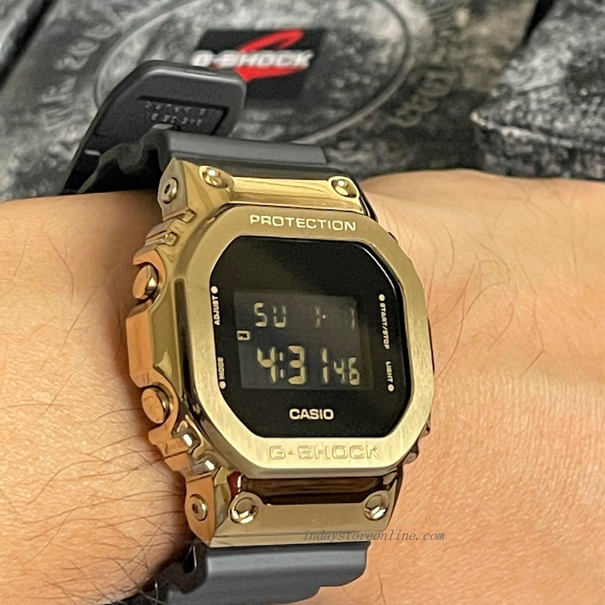 Casio 5000 gold hot sale