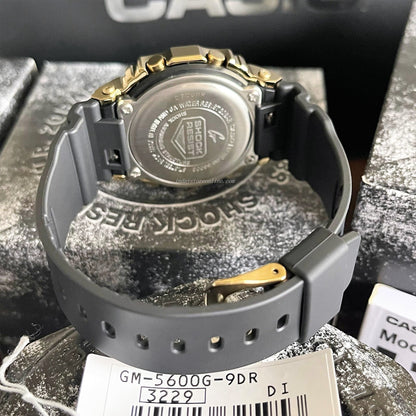 Casio G-Shock Men's Watch GM-5600G-9 Digital 5600 Series Black and Gold Color