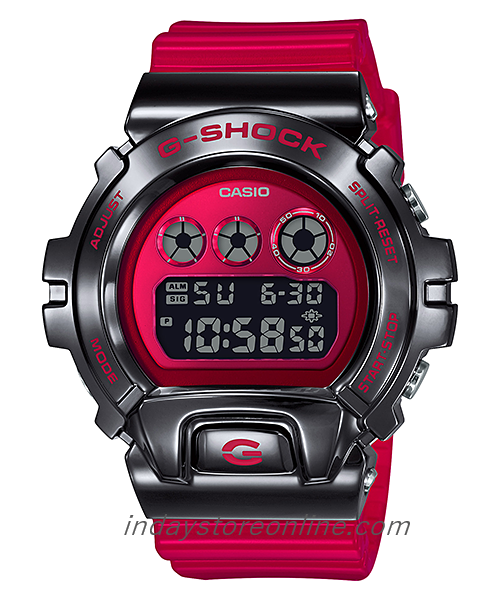 Casio G-Shock Men's Watch GM-6900B-4 Digital 6900 Series Resin Band Shock Resistant Mineral Glass