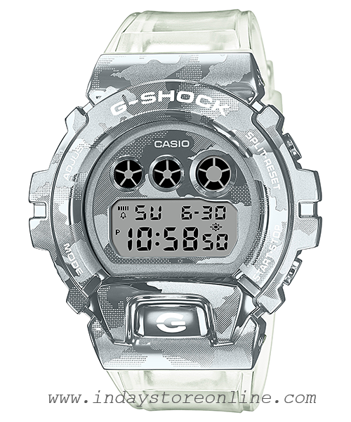 Casio G-Shock Men's Watch GM-6900SCM-1 Digital 6900 Series Transparent Color Shock Resistant 200-meter Water Resistance Mineral Glass