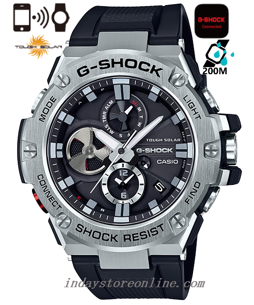 Casio G-Shock G-Steel Men's Watch GST-B100-1A Tough Solar (Solar powered)Mobile link (Wireless linking using Bluetooth®)