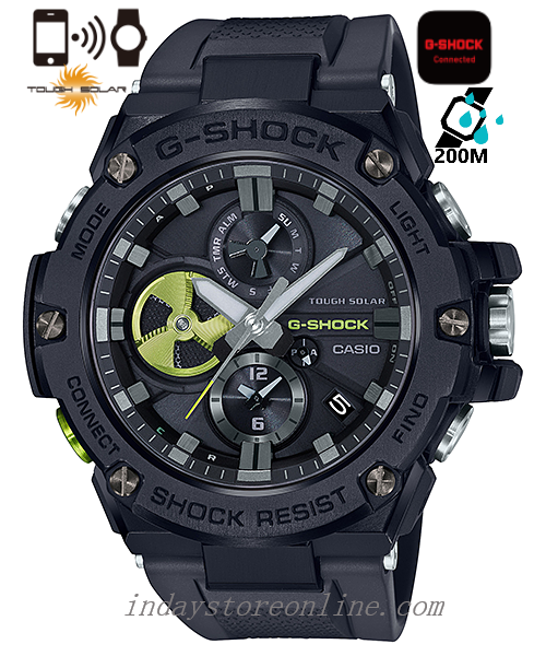 Casio G-Shock G-Steel Men's Watch GST-B100B-1A3 Analog-Digital GST-B100 Series Tough Solar (Solar powered) Mobile link (Wireless linking using Bluetooth®)