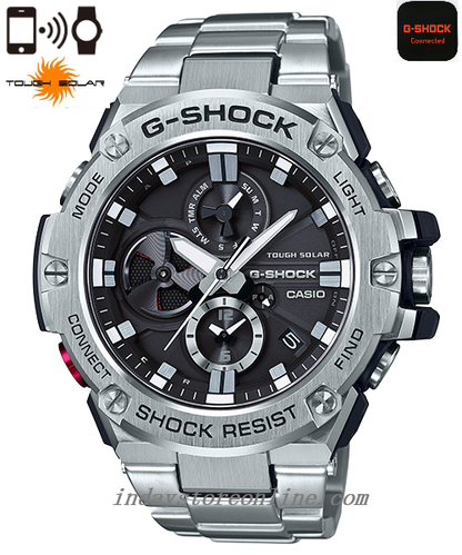Casio G-Shock G-Steel Men's Watch GST-B100D-1A Tough Solar (Solar powered) Mobile link (Wireless linking using Bluetooth®)