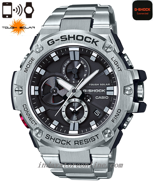 Casio G-Shock G-Steel Men's Watch GST-B100D-1A Tough Solar (Solar powered) Mobile link (Wireless linking using Bluetooth®)