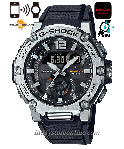 Casio G-Shock G-Steel Men's Watch GST-B300S-1A Analog-Digital GST-B300 Series Carbon Core Guard Structure Tough Solar (Solar powered)
