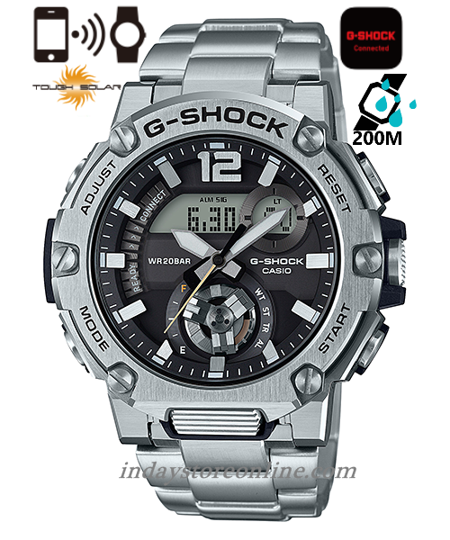 Casio G-Shock G-Steel Men's Watch GST-B300SD-1A Analog-Digital GST-B300 Series Carbon Core Guard Structure Tough Solar (Solar powered)