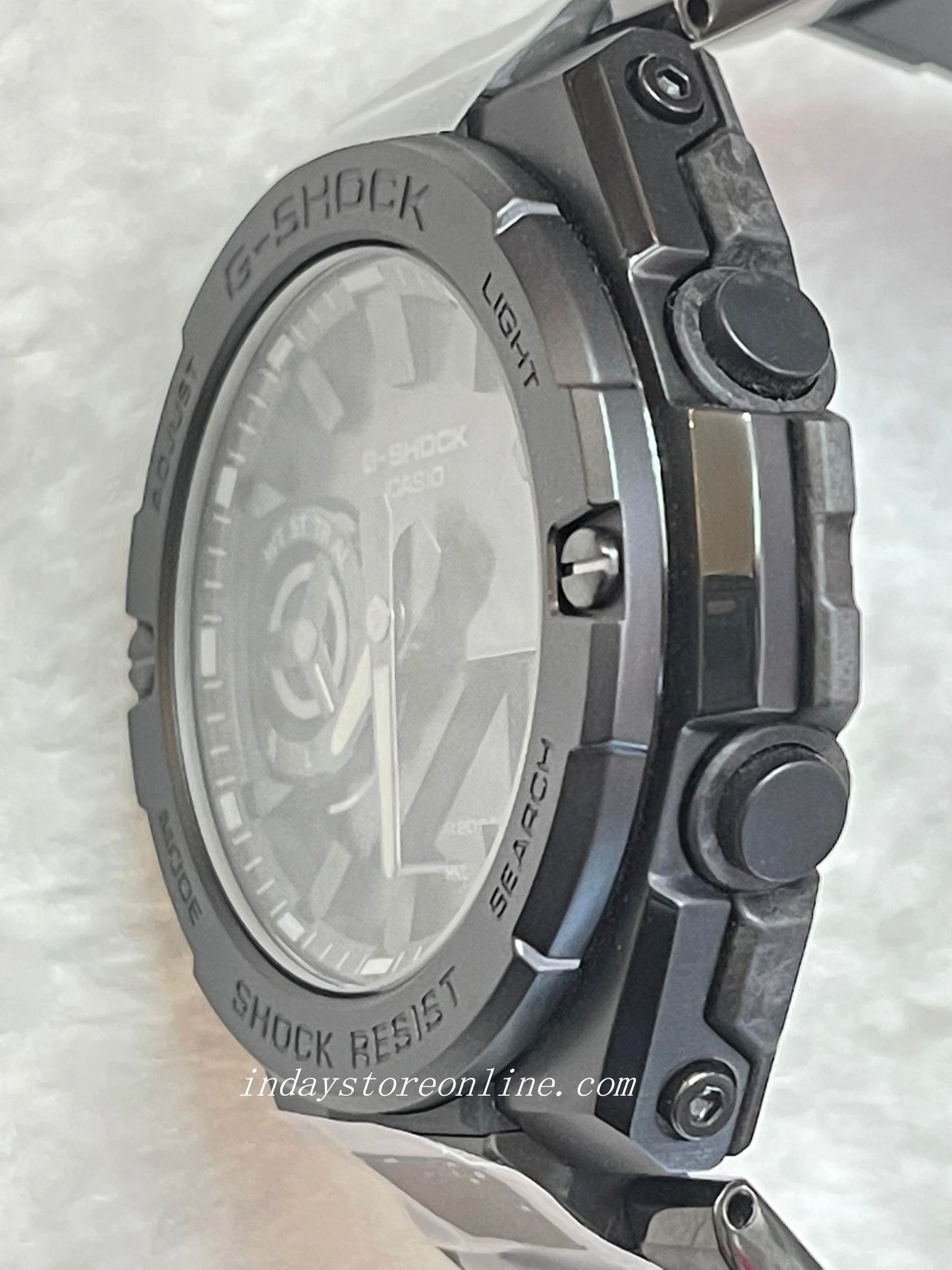 Casio G-Shock G-Steel Men's Watch GST-B500BD-1A Analog-Digital G-Steel GST-B500 Series Carbon Core Guard structureTough Solar (Solar powered)