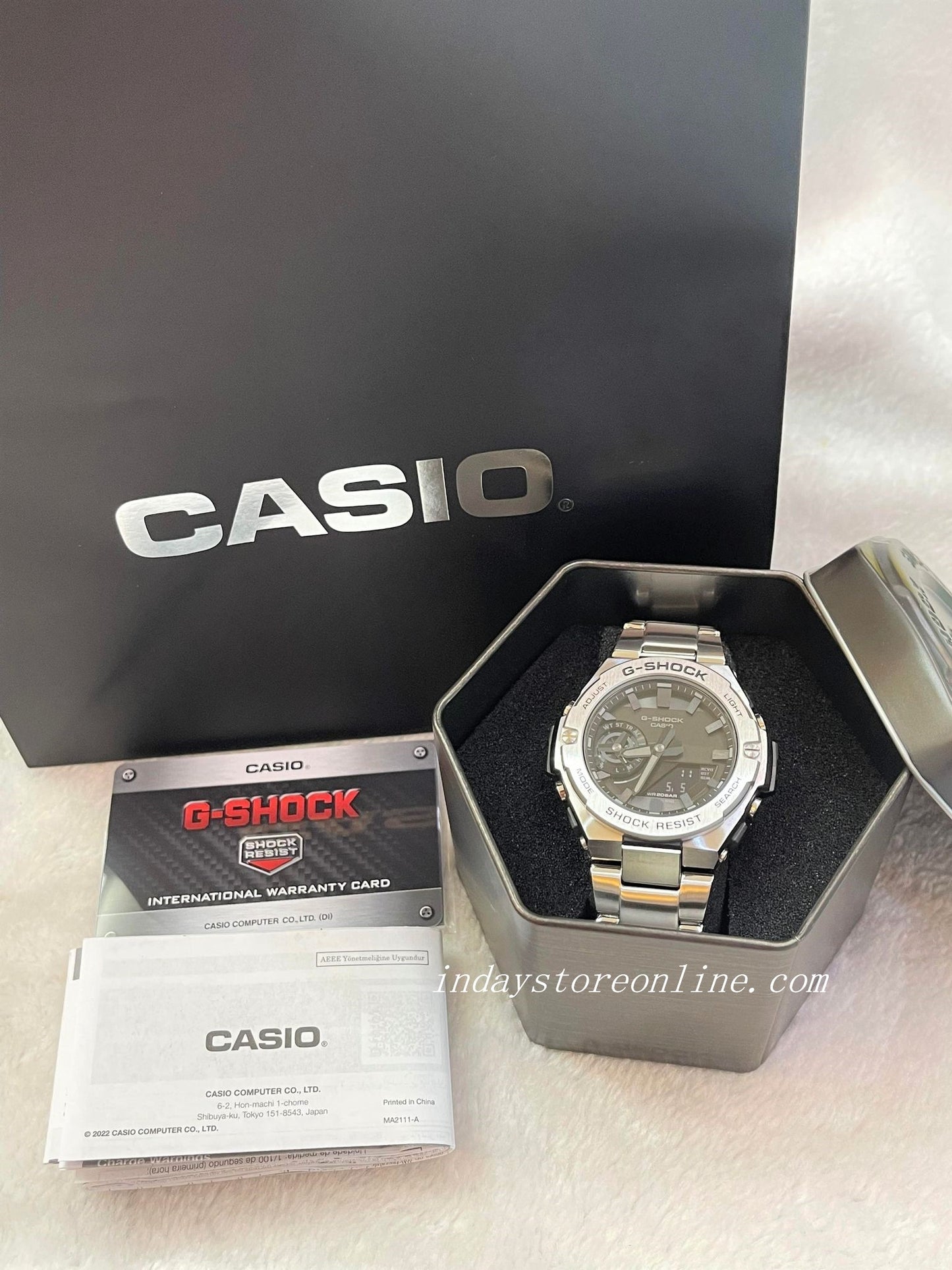 Casio G-Shock G-Steel Men's Watch GST-B500D-1A1 Analog-Digital G-Steel GST-B500 Series Carbon Core Guard structure Tough Solar (Solar powered)