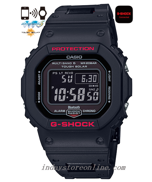 Casio G-Shock Men's Watch GW-B5600HR-1 Digital Tough Solar (Solar powered)Mobile link (Wireless linking using Bluetooth®)