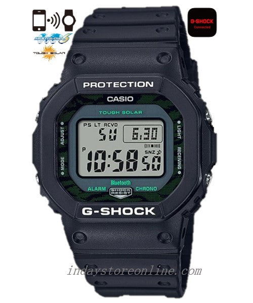 Casio G-Shock Men's Watch GW-B5600MG-1 Digital 5600 Series Shock ResistantTough Solar (Solar powered) Mobile link (Wireless linking using Bluetooth®)