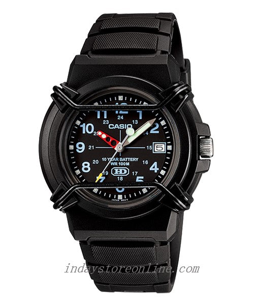 Casio Analog Men's Watch HDA-600B-1B Standard Black Resin Strap Watch